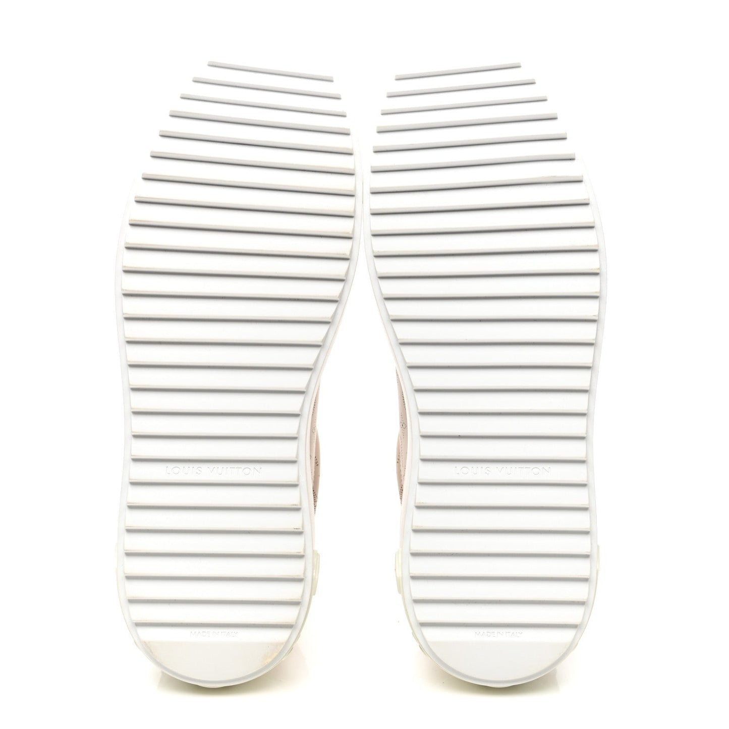Calfskin Mahina Monogram Time Out Sneakers 39 Galet