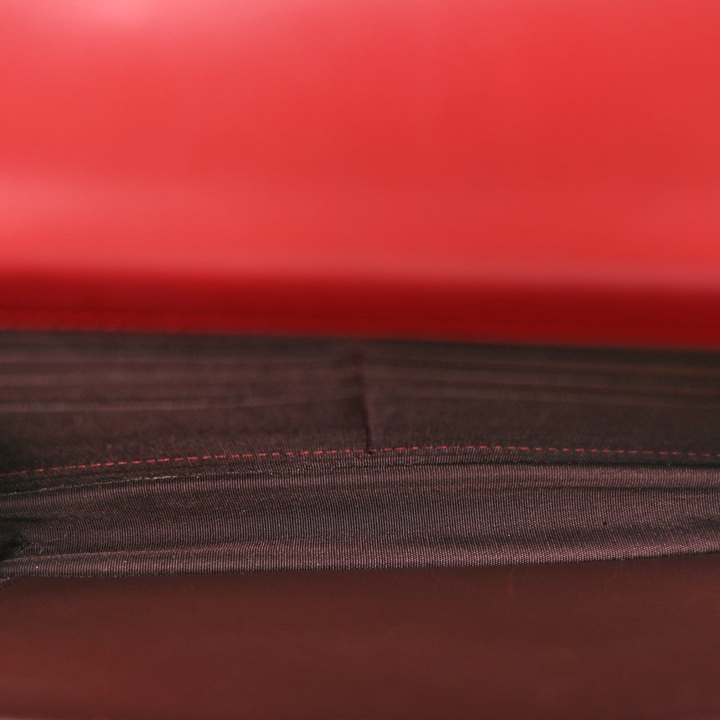 Lambskin Quilted Trendy CC Wallet On Chain WOC Red