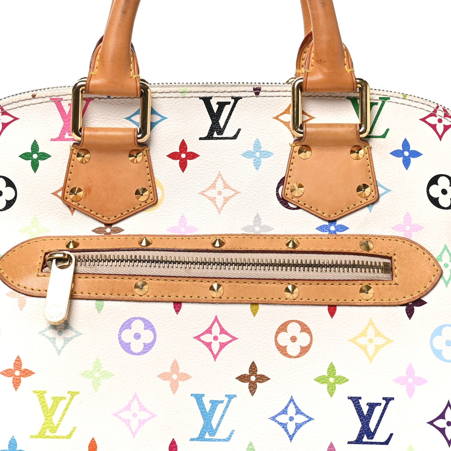 Monogram Multicolor Alma PM White