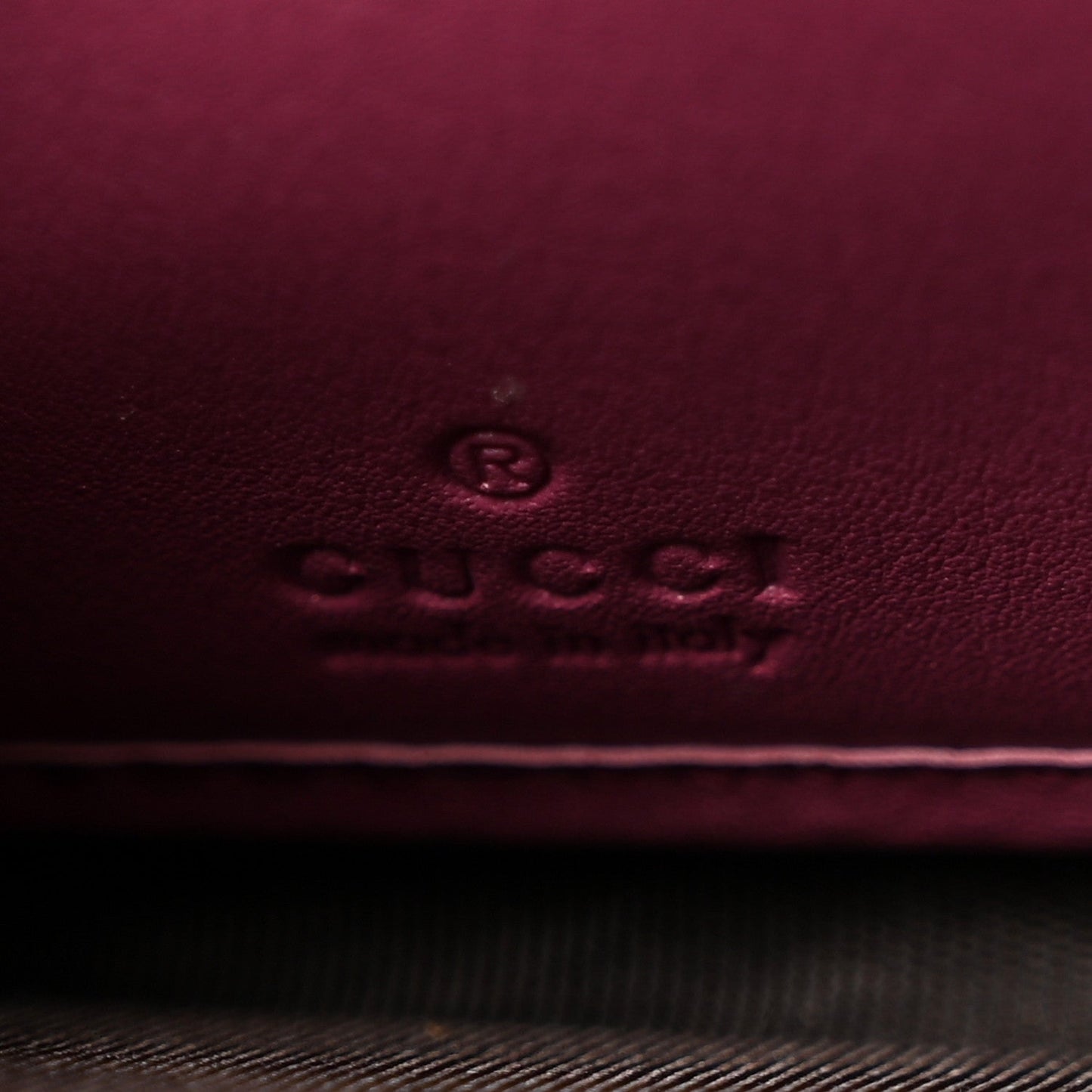 Guccissima Signature Microguccissima Bree Zip Around Wallet Purple
