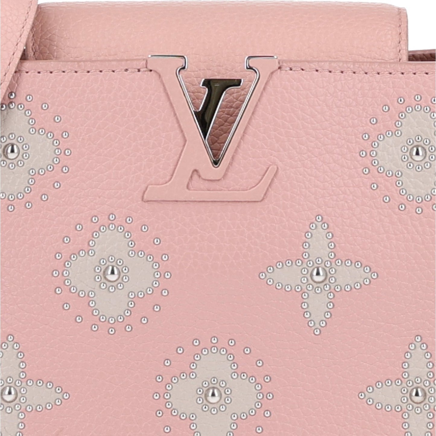 Taurillon Studded Flowers Capucines BB Magnolia