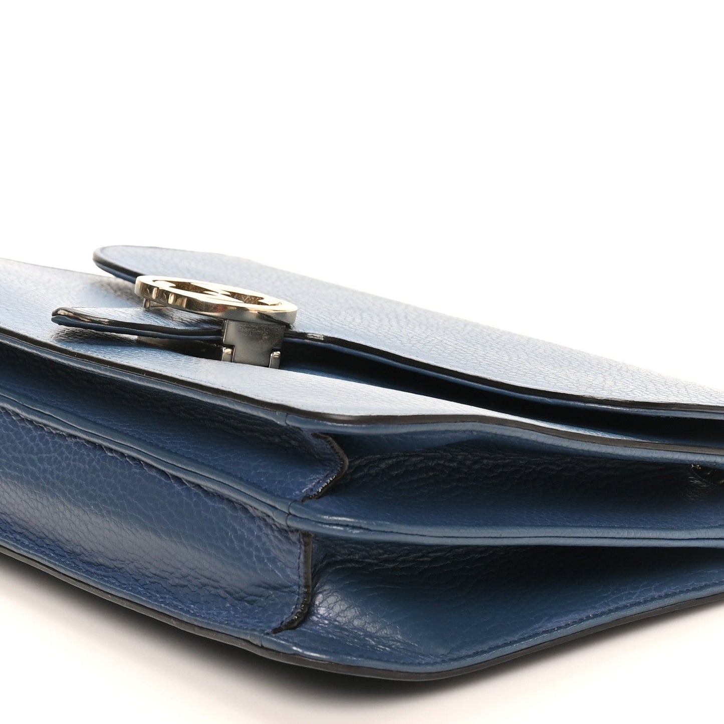 Dollar Calfskin Small Interlocking G Shoulder Bag Caspian