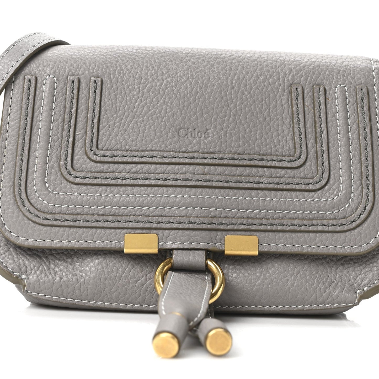 Calfskin Marcie Convertible Belt Bag Cashmere Grey