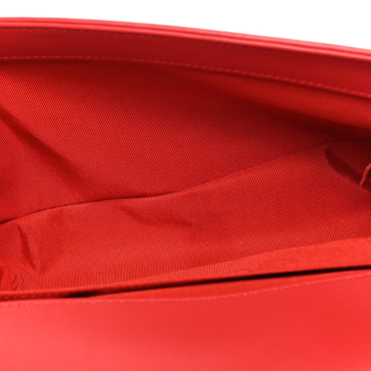 Lambskin Quilted Medium Boy Flap Red