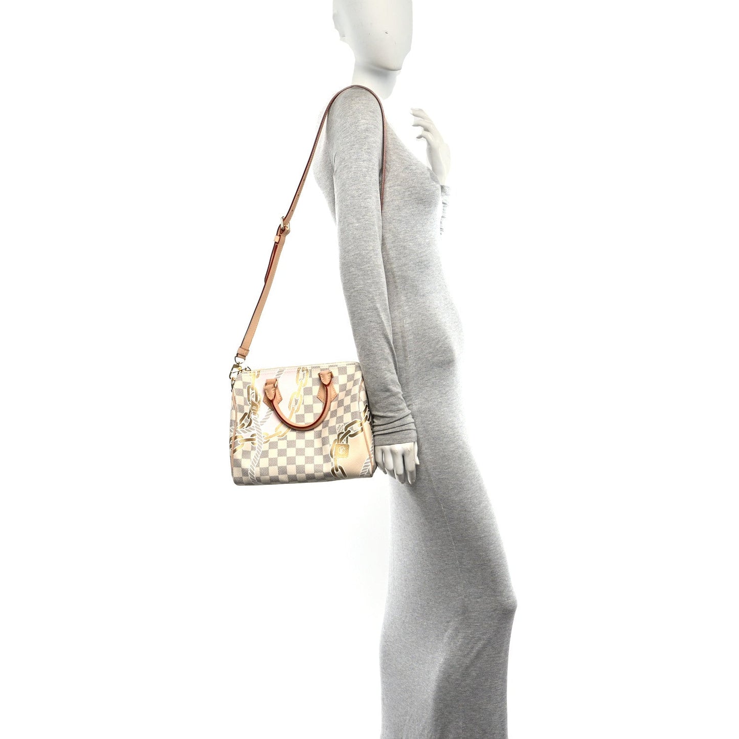 Damier Azur Nautical Speedy Bandouliere 25