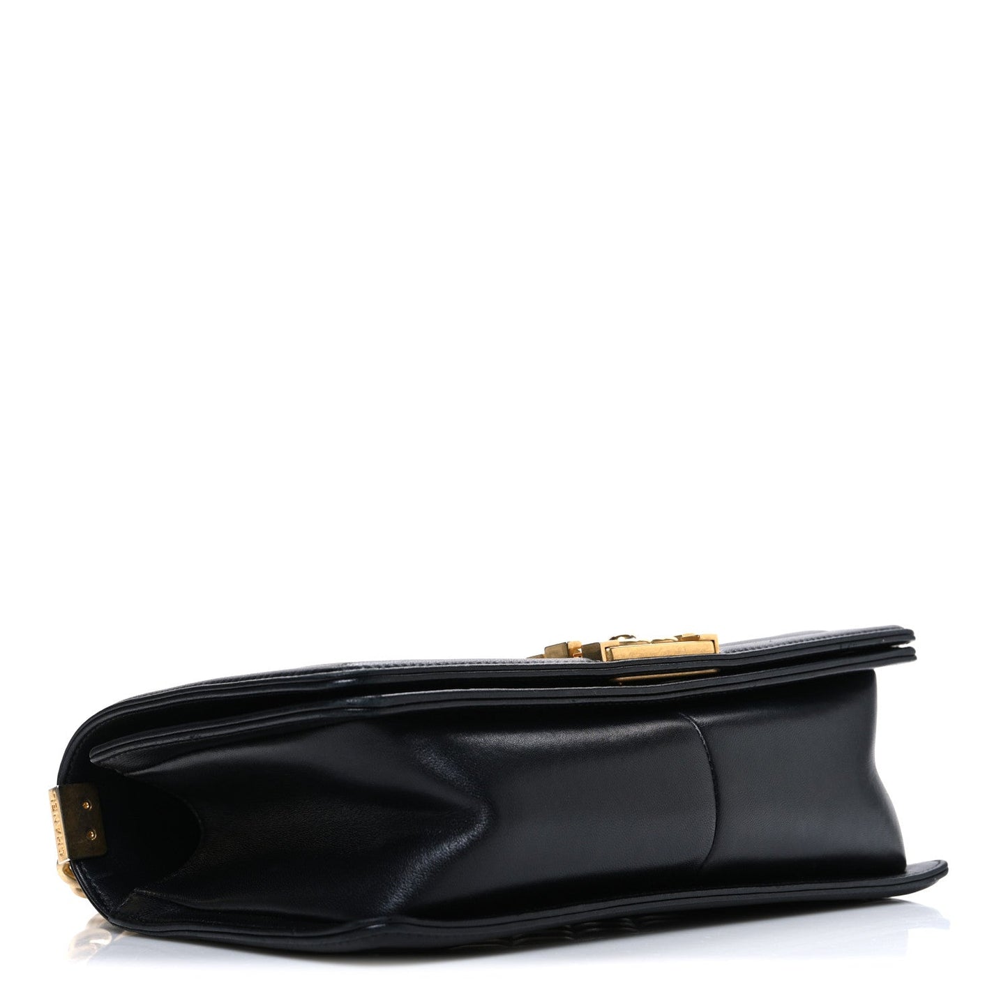 Lambskin Quilted Medium Boy Flap Black