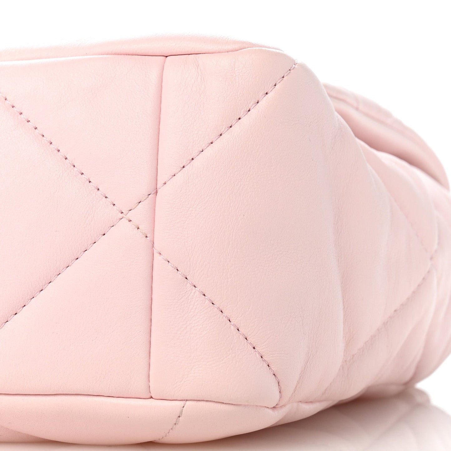 Lambskin Quilted Large Chanel 19 Flap Light Pink