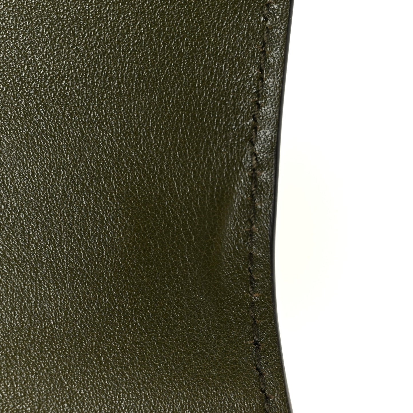 Shiny Polished Calfskin Medium Bamboo Luscious Green