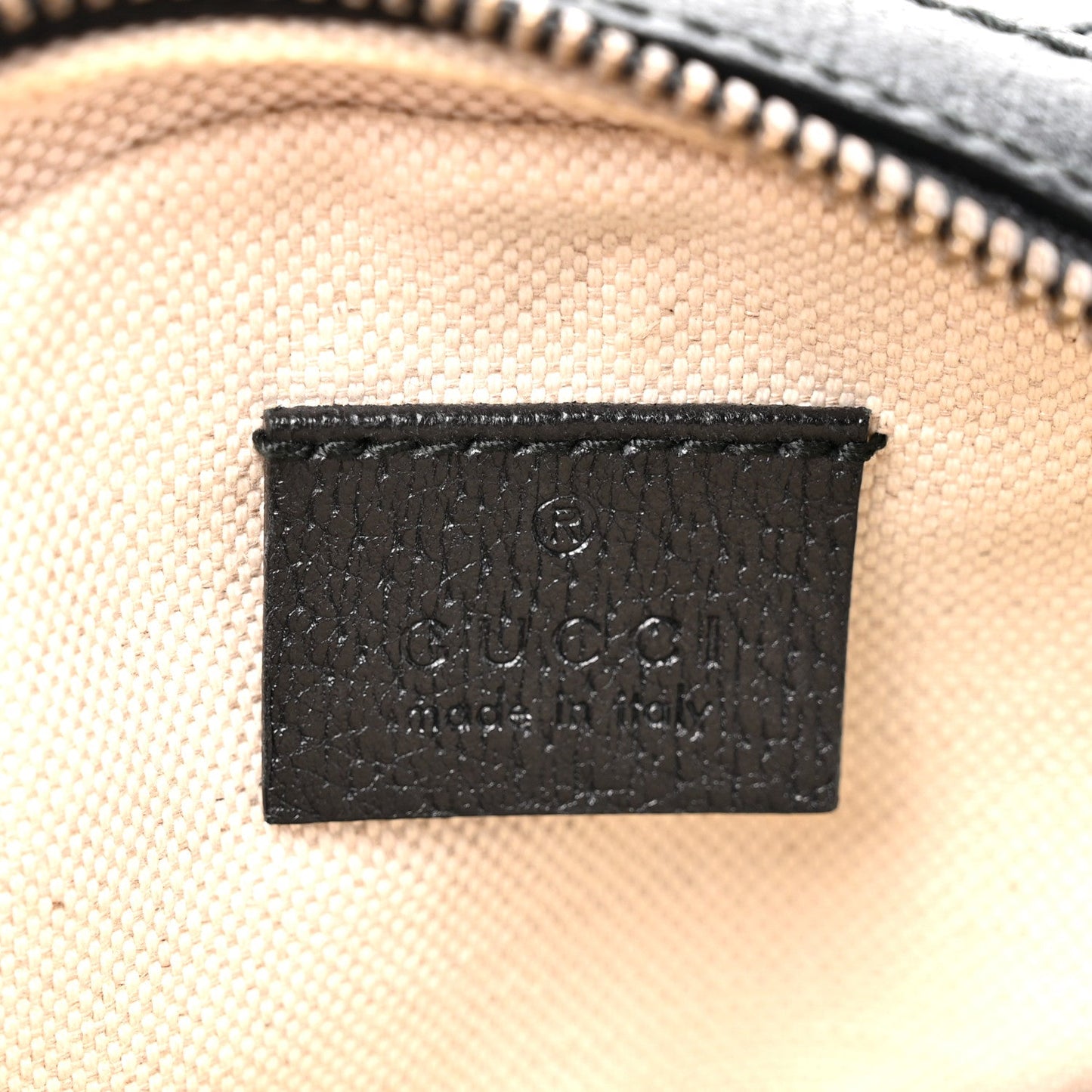 Velvet Calfskin GG Monogram Round Shoulder Bag Blue Beige