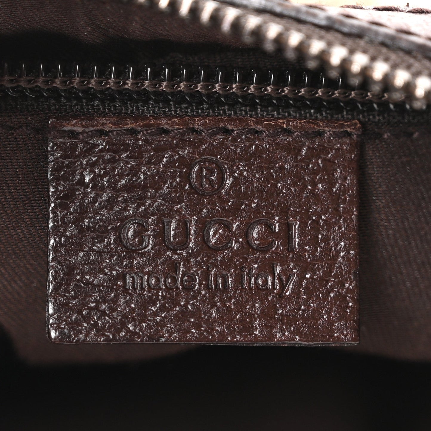 Monogram Web Medium Half Moon Hobo Dark Brown