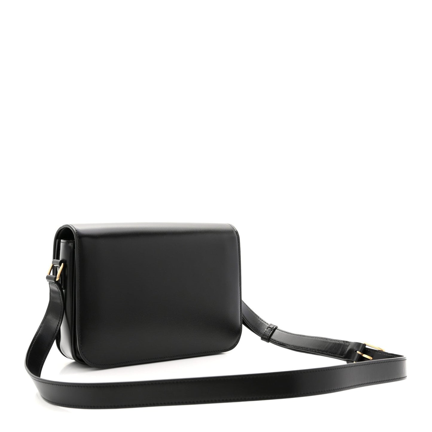Shiny Calfskin Medium Triomphe Black