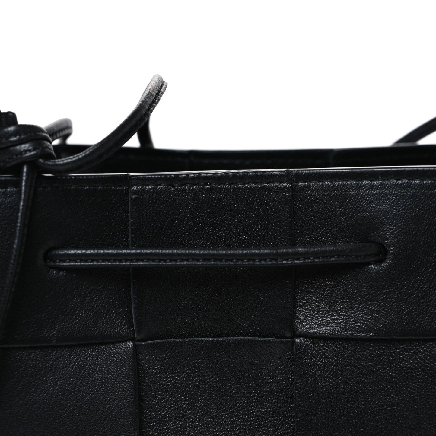 Nappa Maxi Intrecciato Cassette Bucket Bag Black