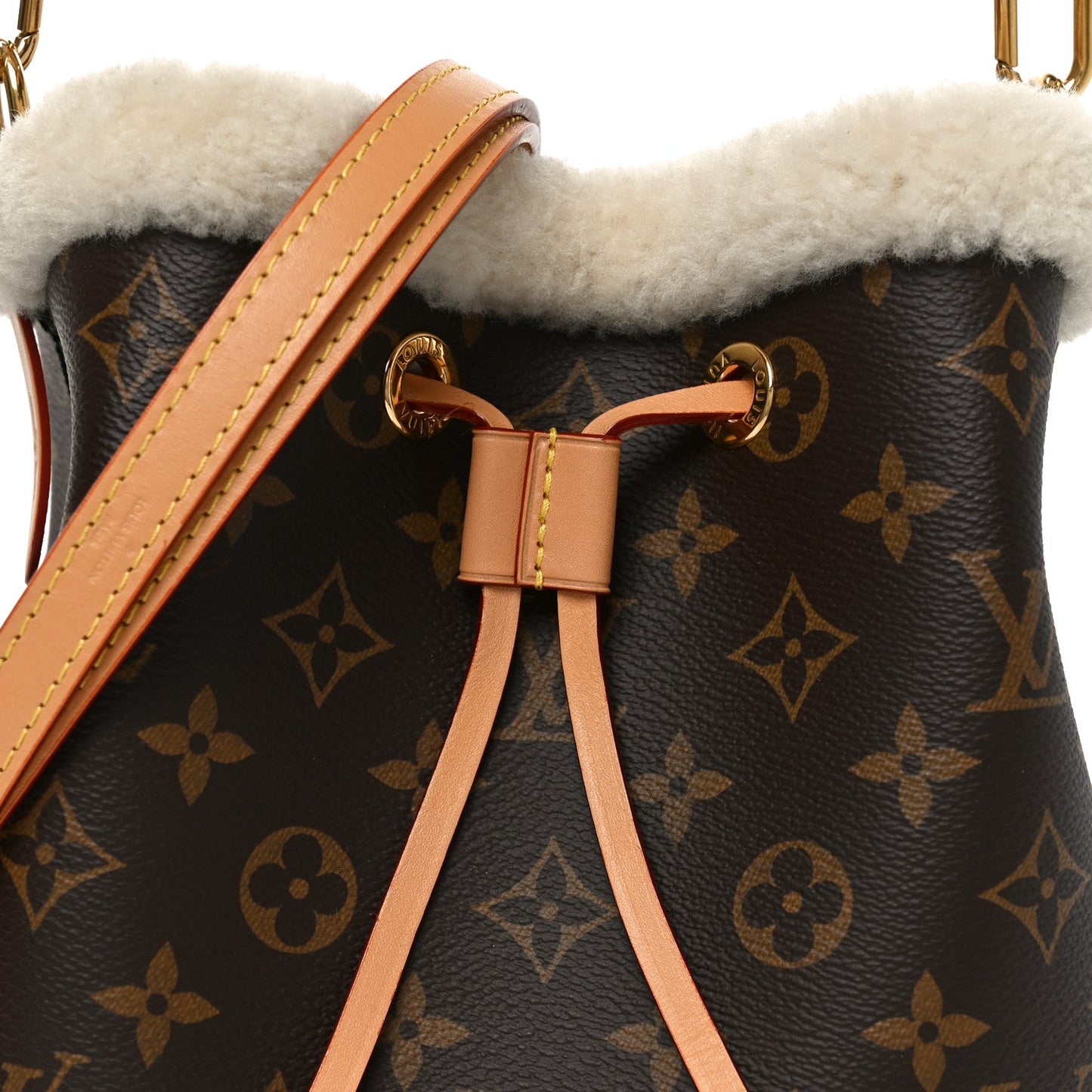Monogram Shearling Cozygram Neonoe BB