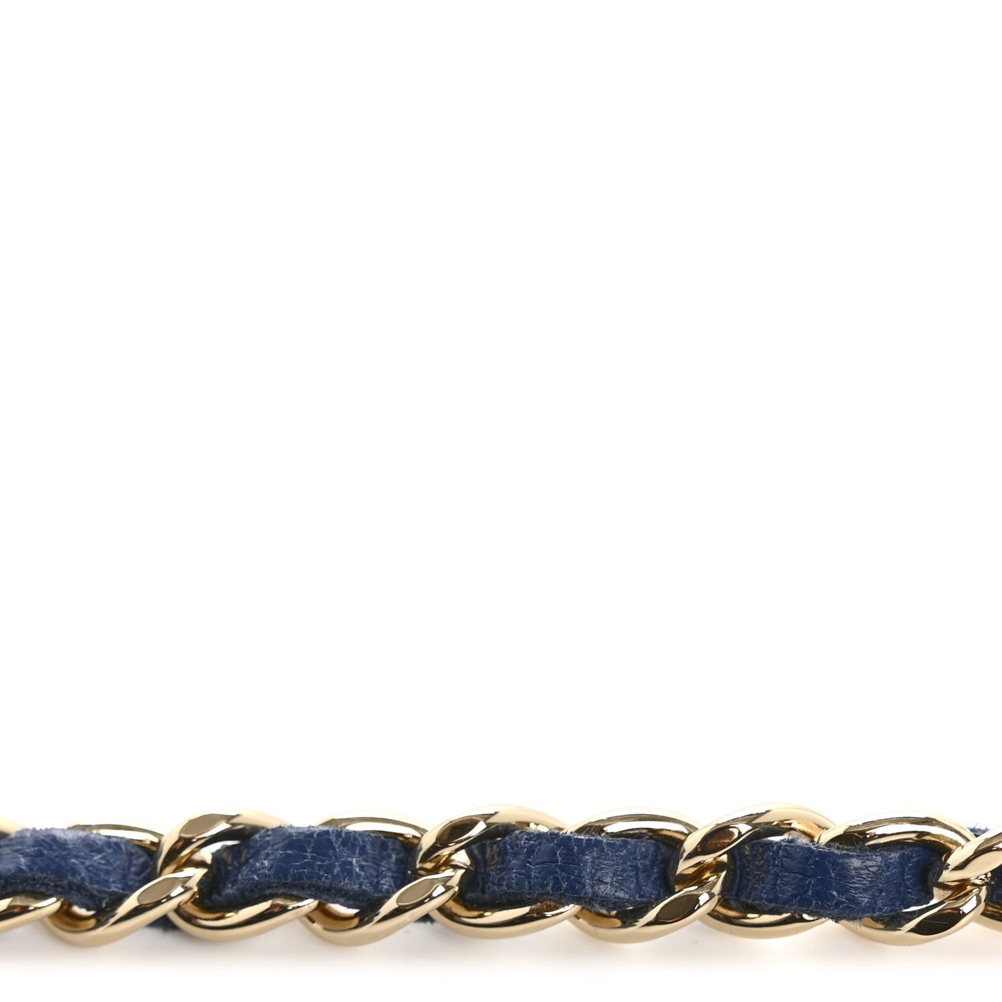 Denim Quilted Denim Mood Clutch With Chain Blue Multicolor