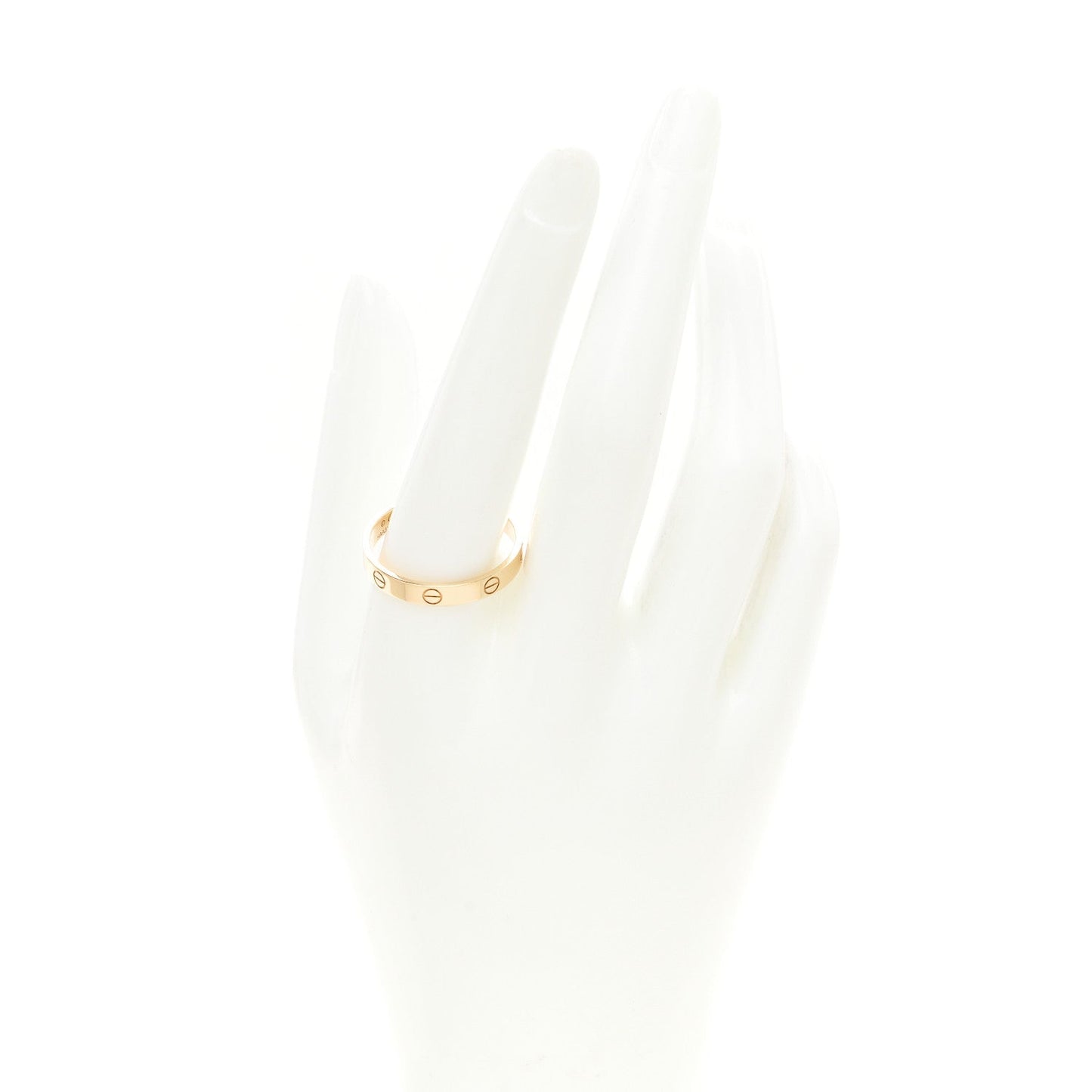 18K Yellow Gold 3.5mm LOVE Wedding Band Ring 66 11.5