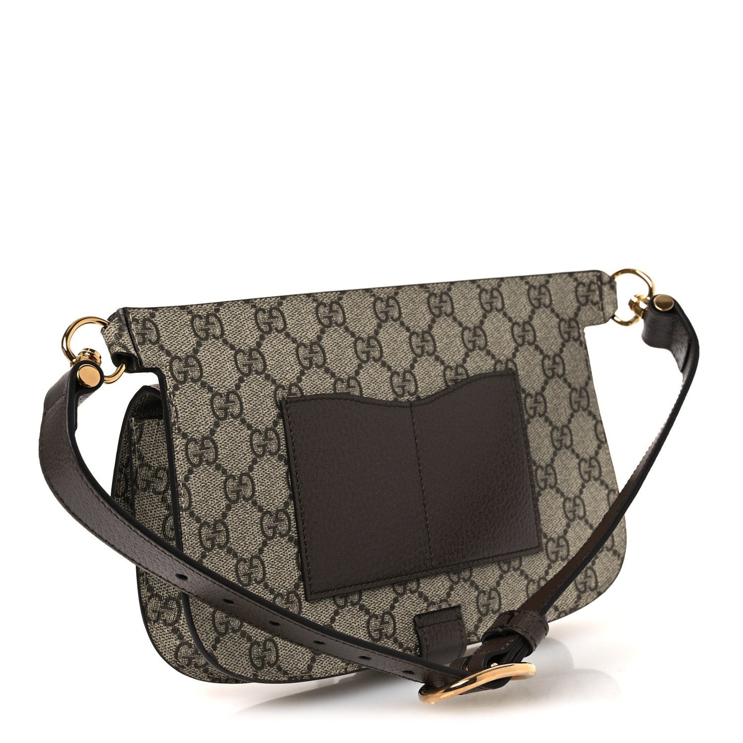 GG Supreme Monogram Textured Dollar Calfskin Blondie Belt Bag Beige Ebony New Acero