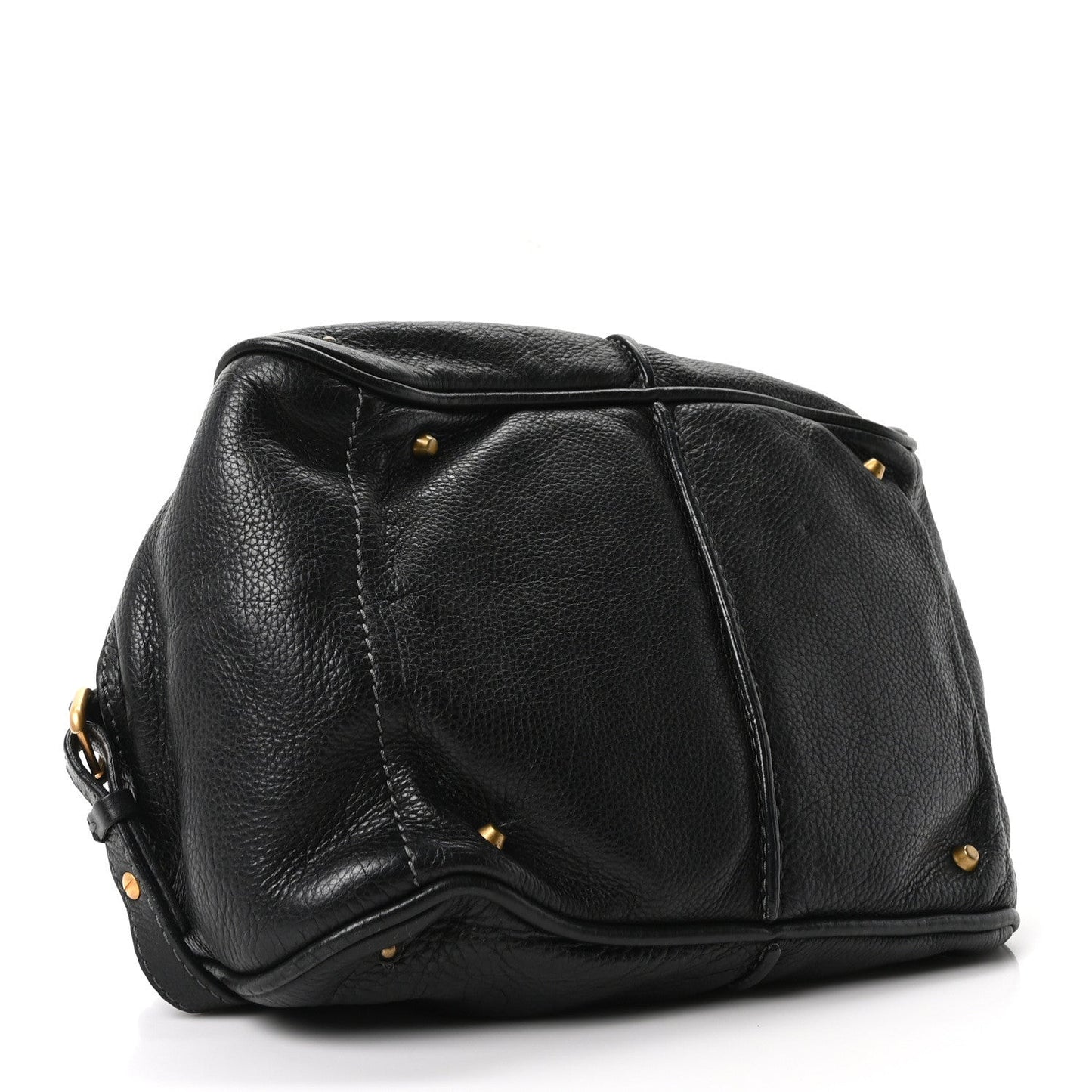 Calfskin Small Paddington Satchel Black