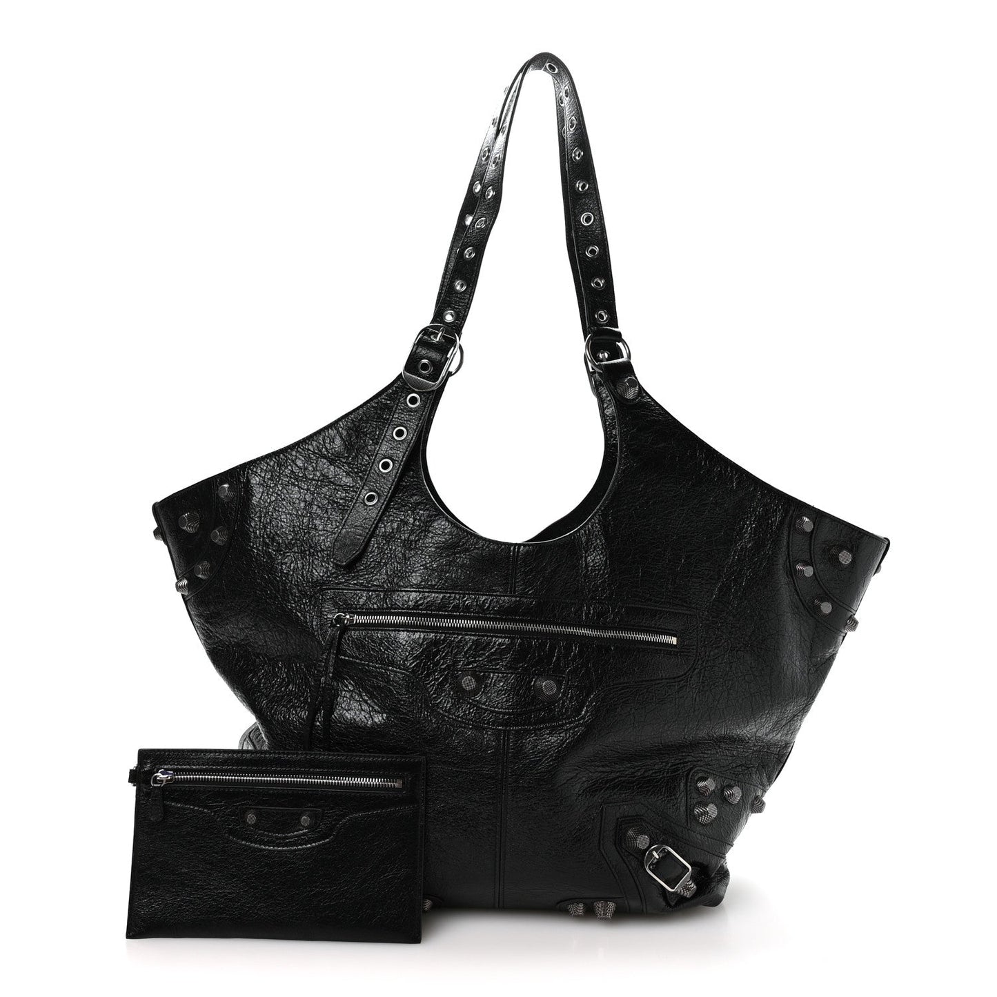 Agneau Arena Large Le Cagole Carry All Bag Black