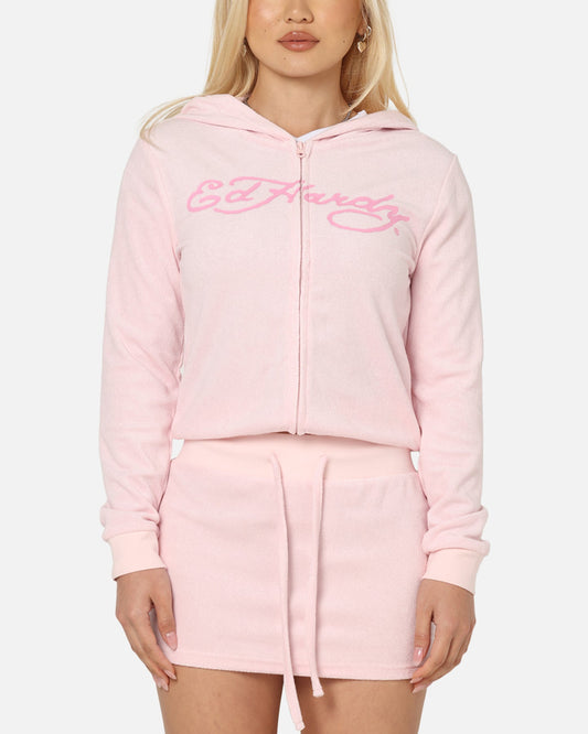 Ed Hardy Women's Lounge Hoodie Pink