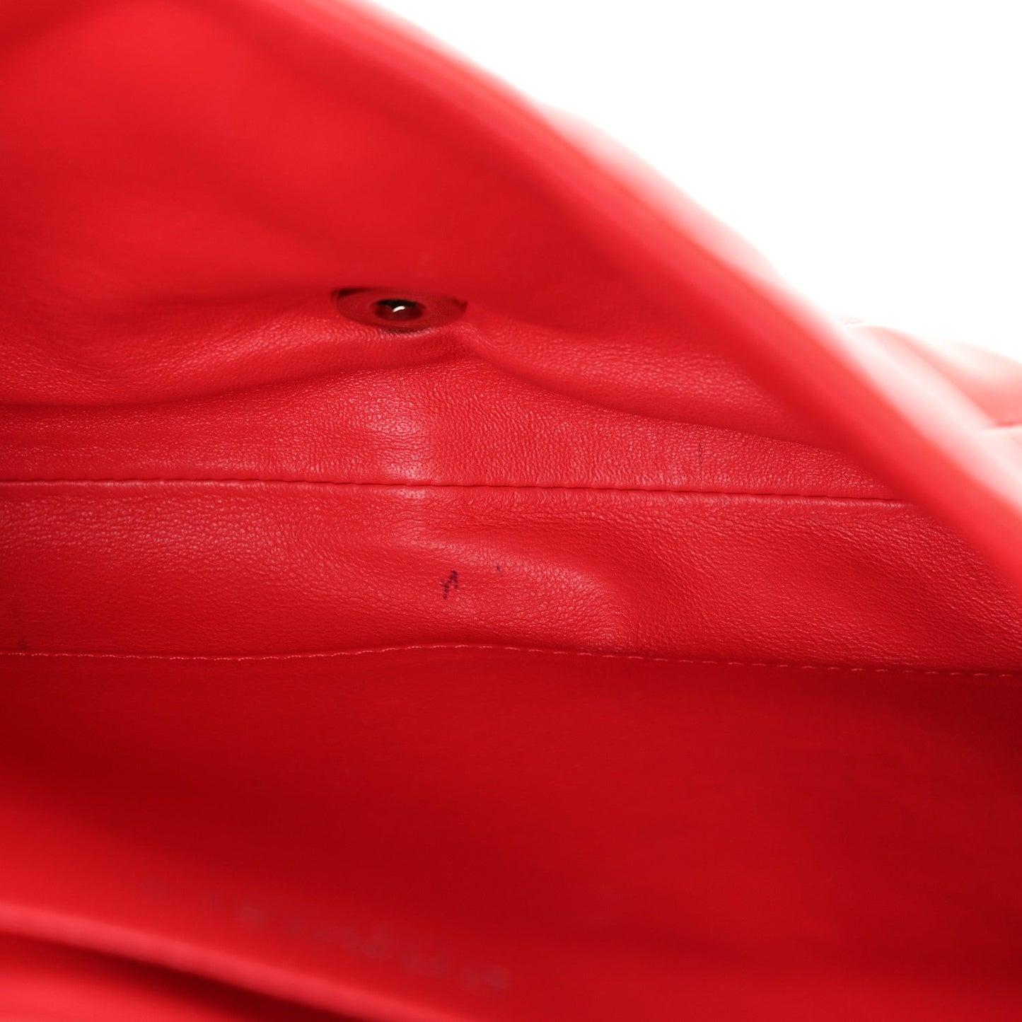 Patent Quilted Clutch with Chain Flap Dark Pink