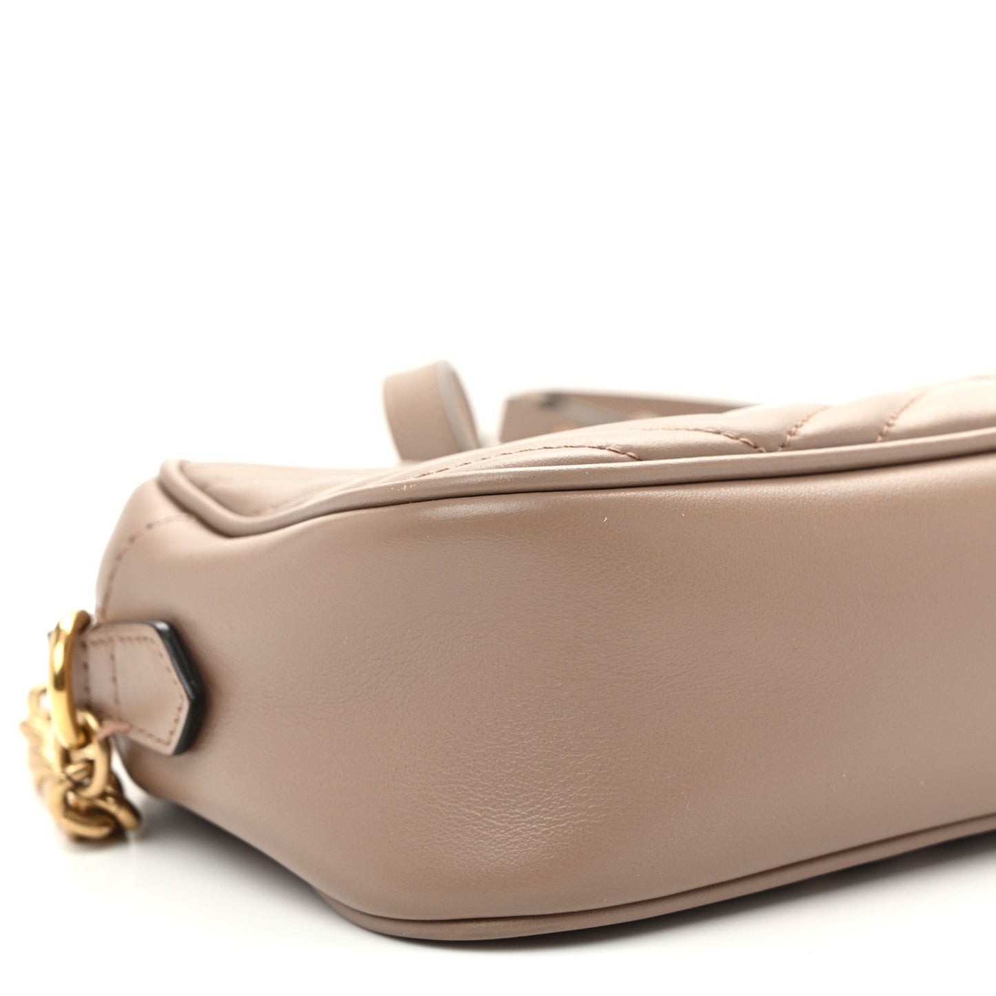 Calfskin Matelasse Small GG Marmont Chain Shoulder Bag Porcelain Rose
