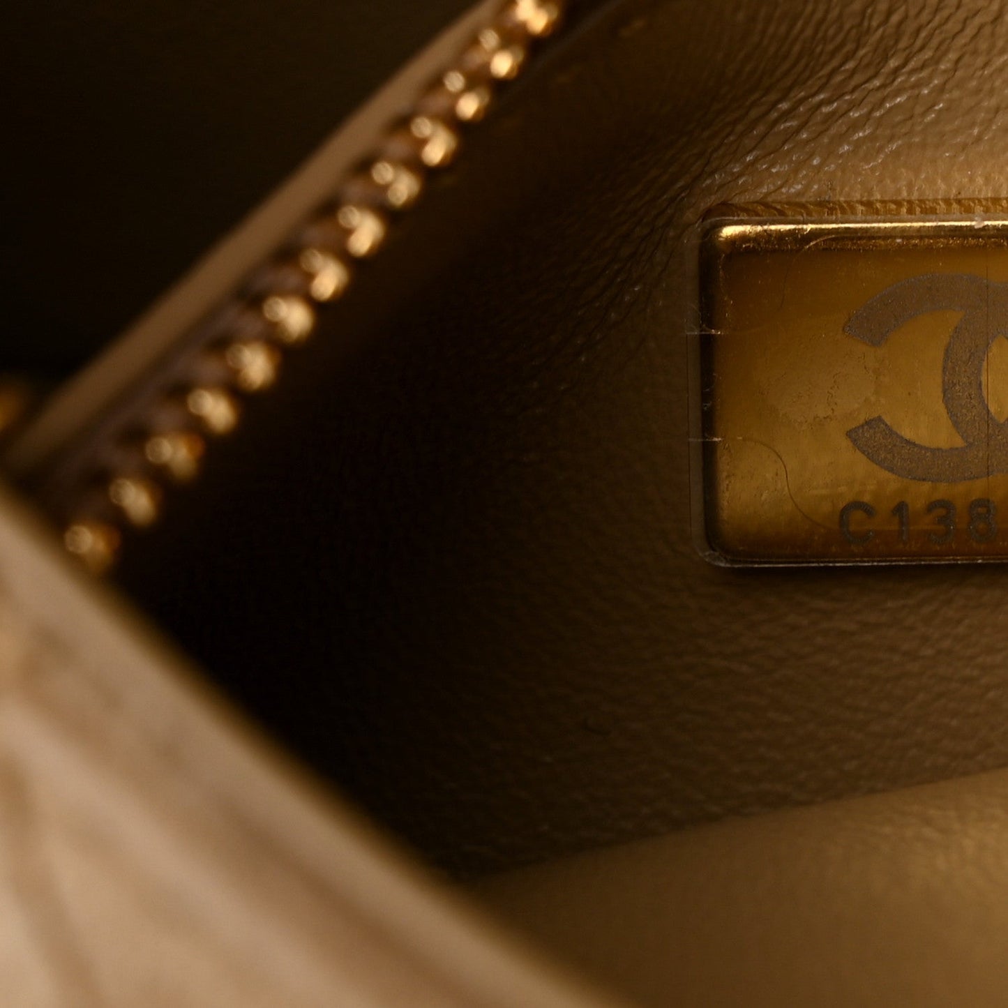 Suede Calfskin Mini Souplissimo Flap Dark Beige