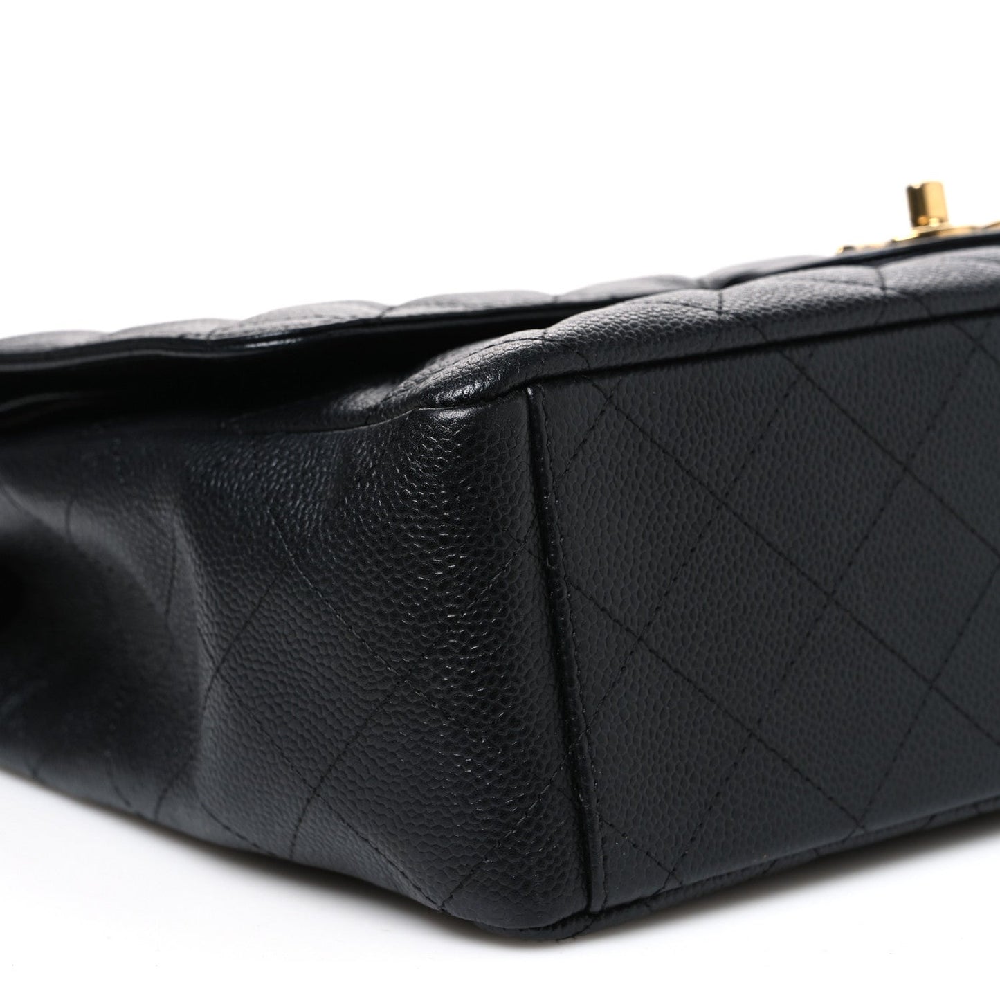 Caviar Quilted Maxi Double Flap Black