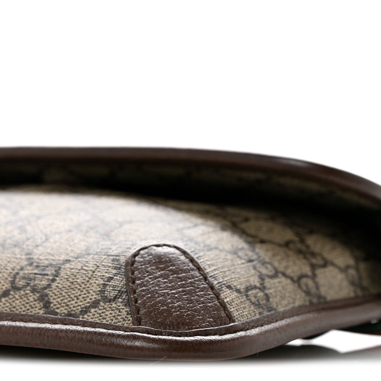 GG Supreme Monogram Neo Vintage Web Belt Bag Brown