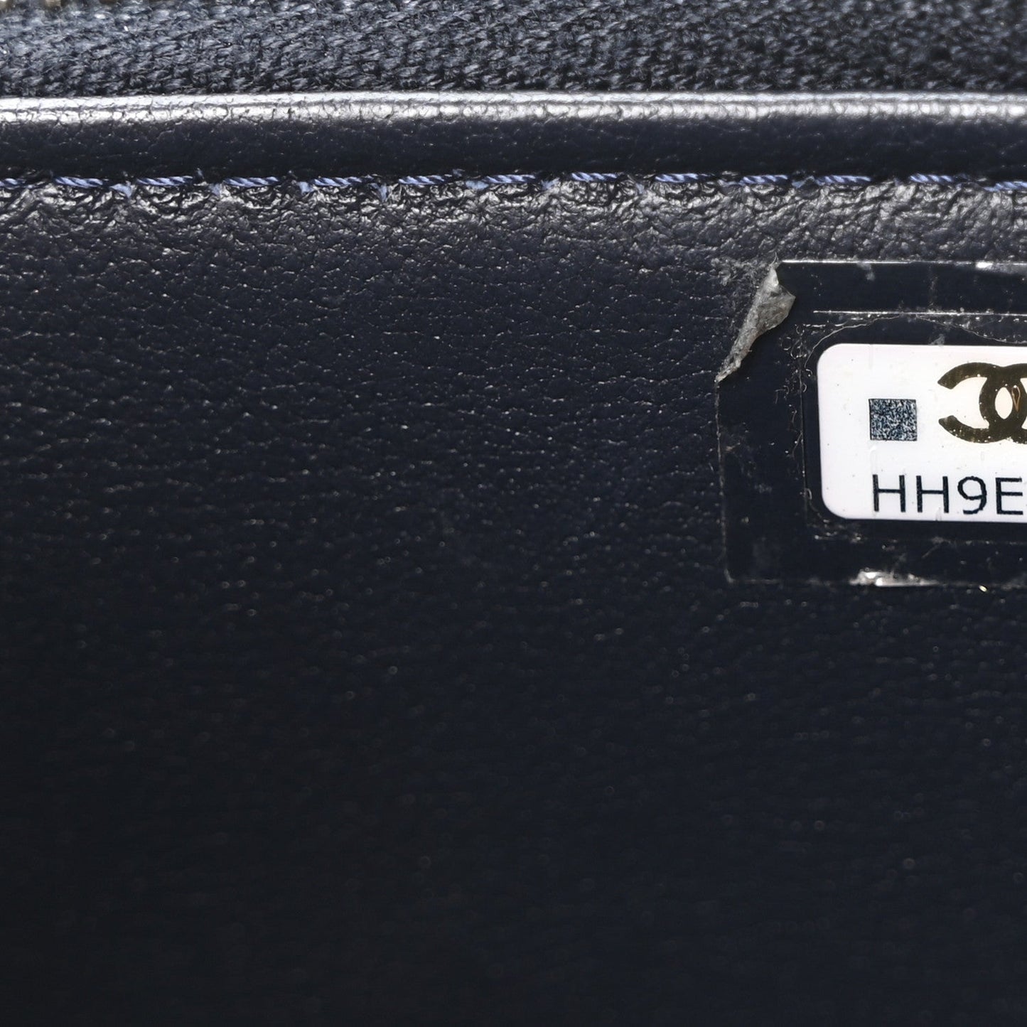 Lambskin Quilted Pick Me Up Vanity Case Navy