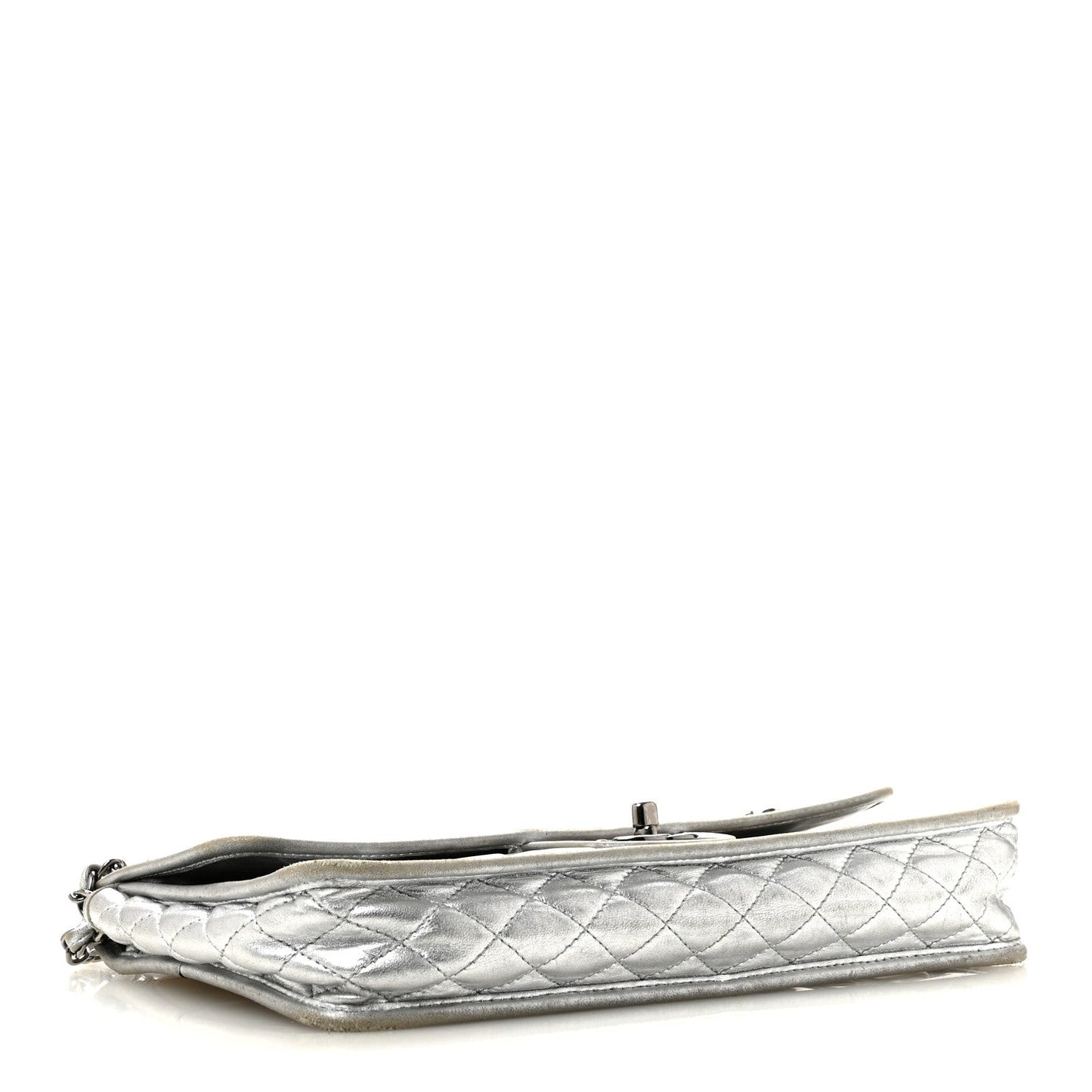 Vinyl Large Ice Cube Flap Silver