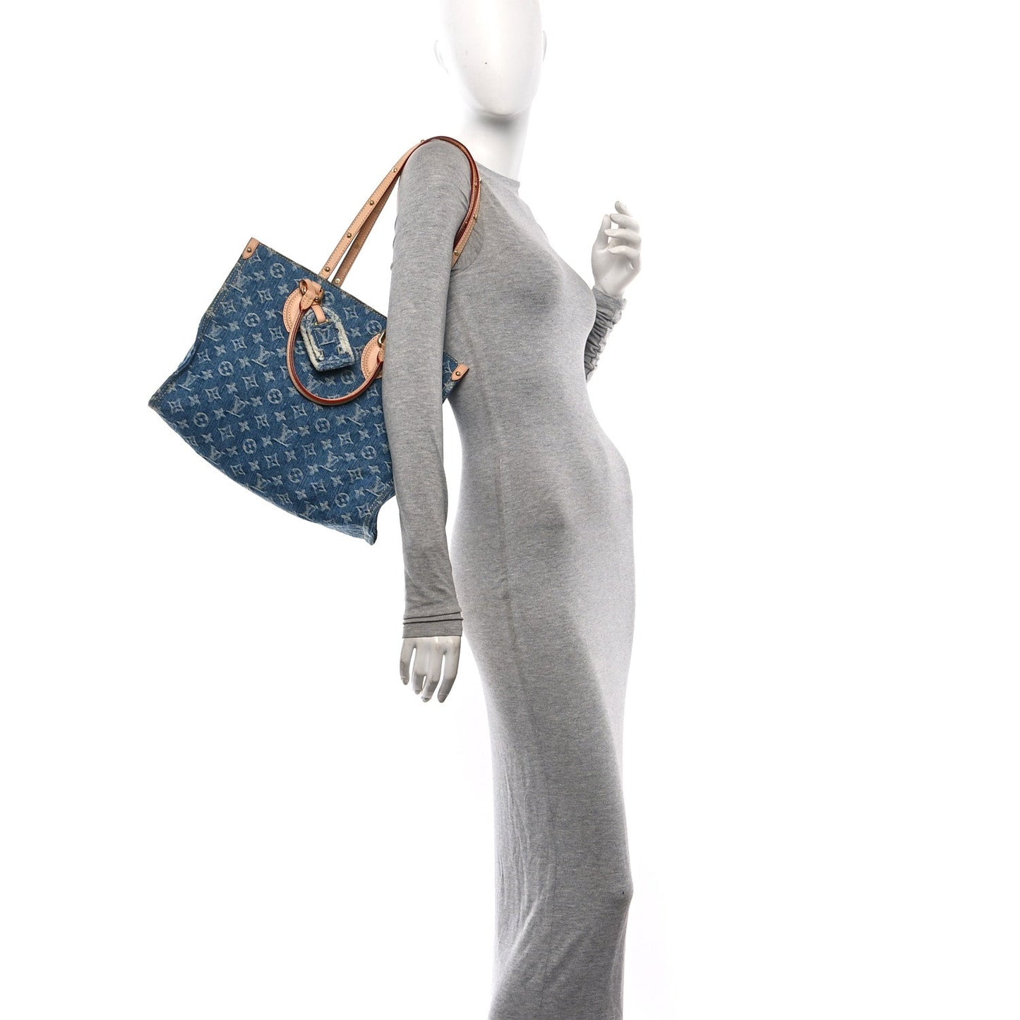 Monogram Denim Onthego MM Blue
