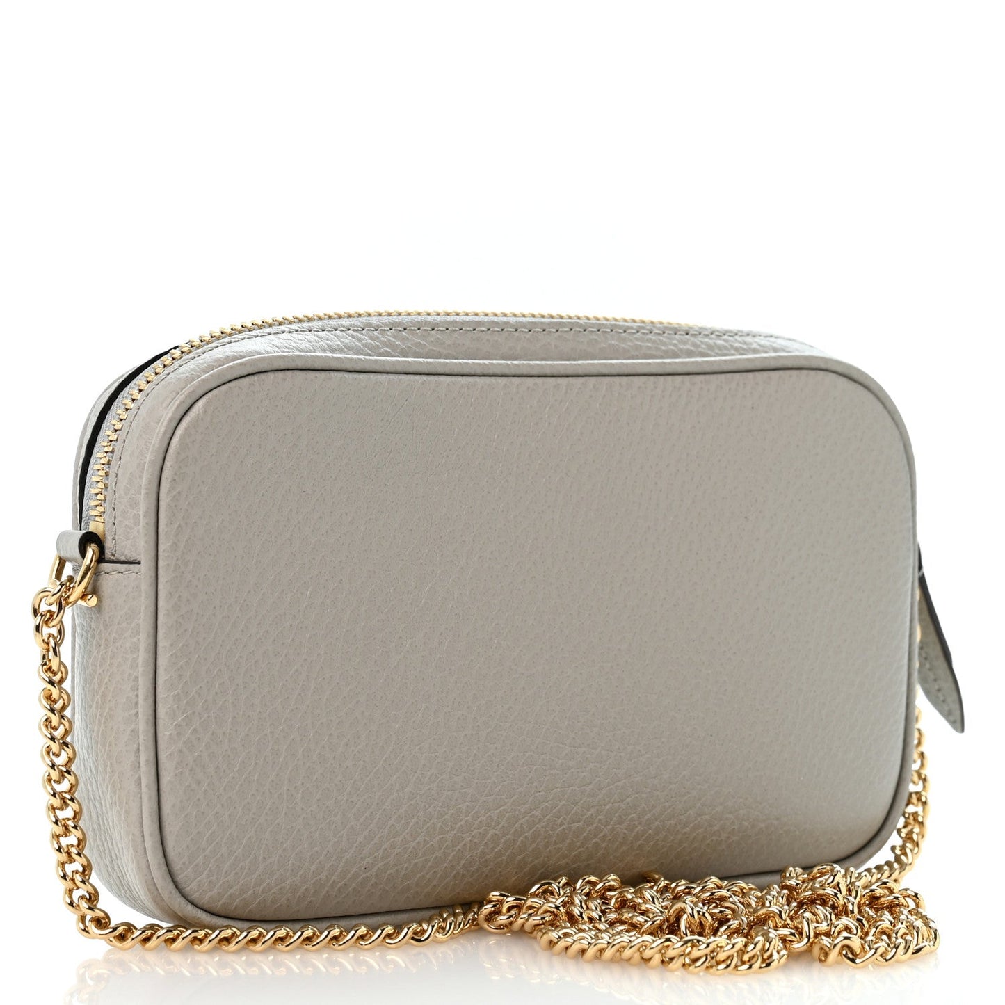 Dollar Calfskin Super Mini GG Marmont Chain Shoulder Bag Deep Grey