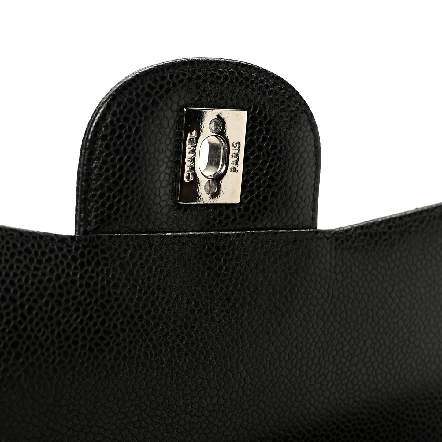 Caviar Quilted Maxi Double Flap Black