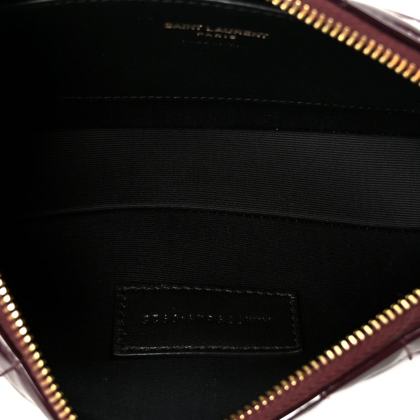 Patent Calfskin Carre Quilted Cassandre Pouch On Chain Purple