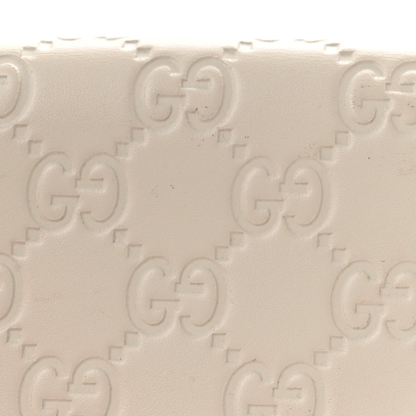 Guccissima Cherries Card Case Wallet White