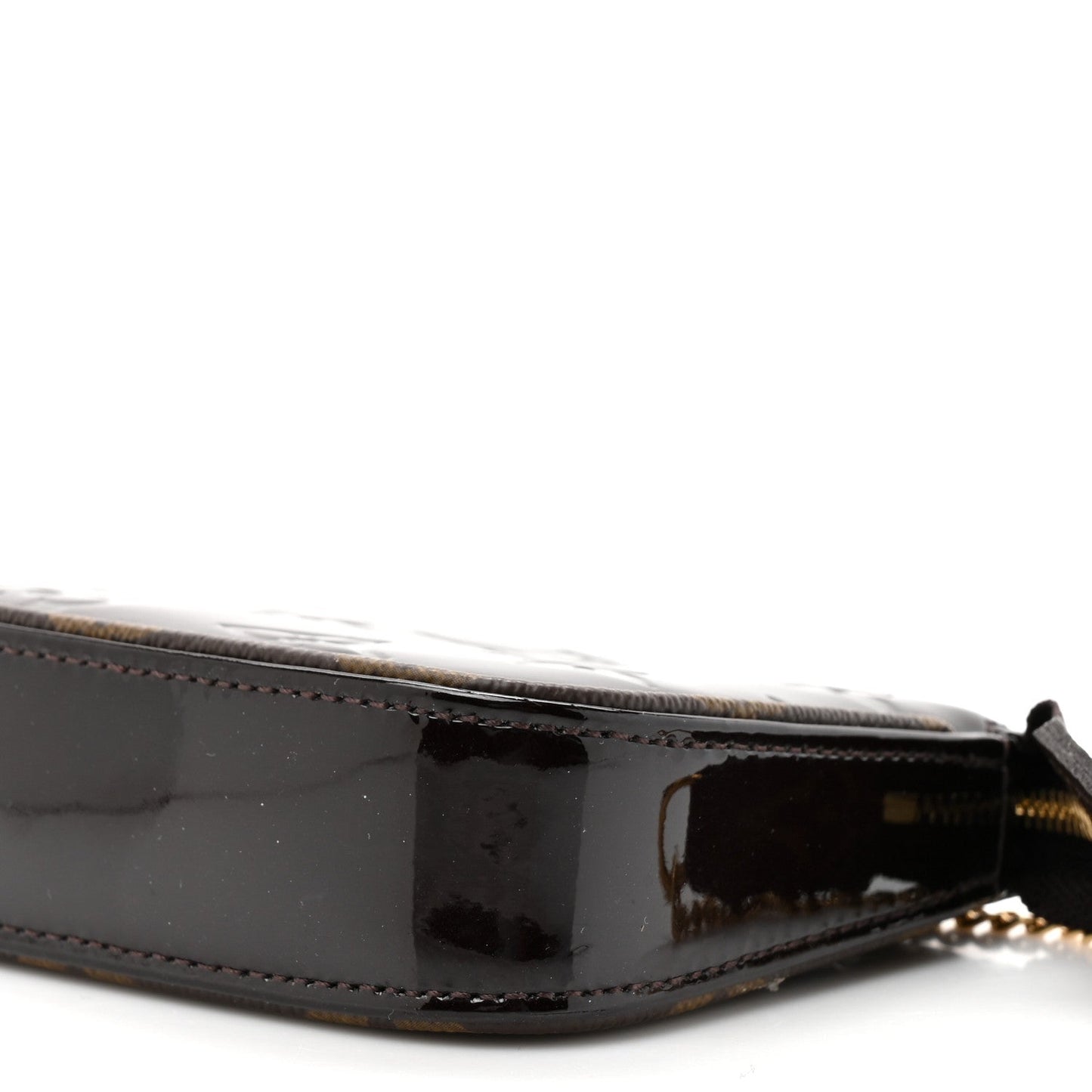 Vernis Monogram Mini Pochette Accessories Amarante