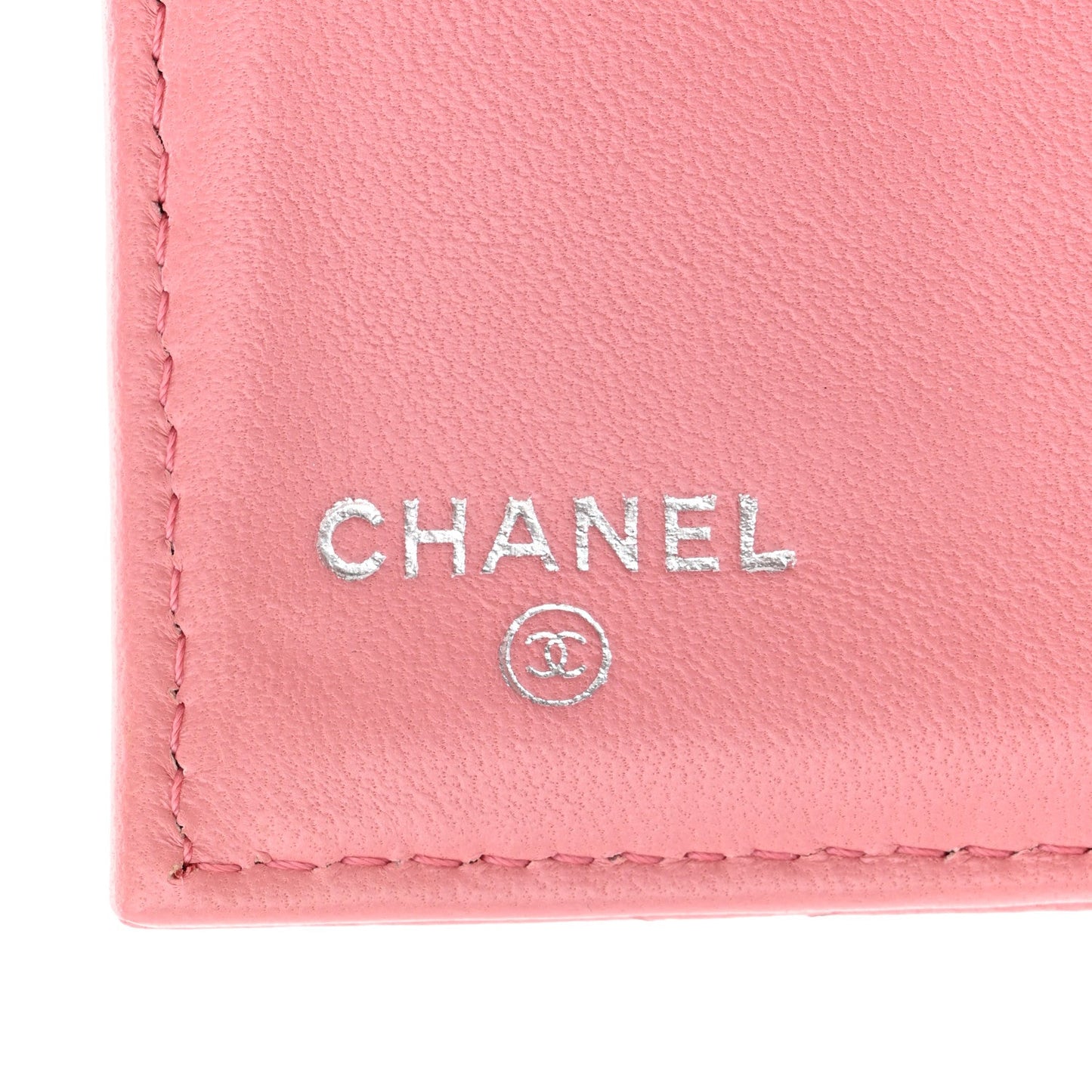 Lambskin Quilted Large Gusset Flap Wallet Pink