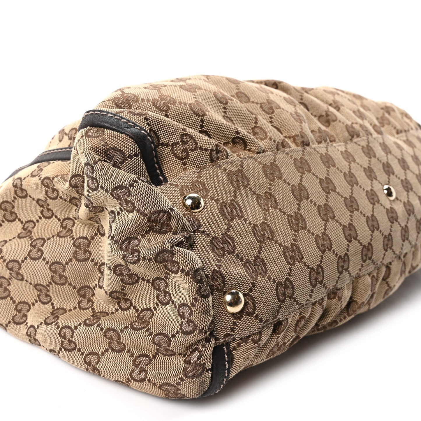 Monogram D Gold Tote Dark Brown