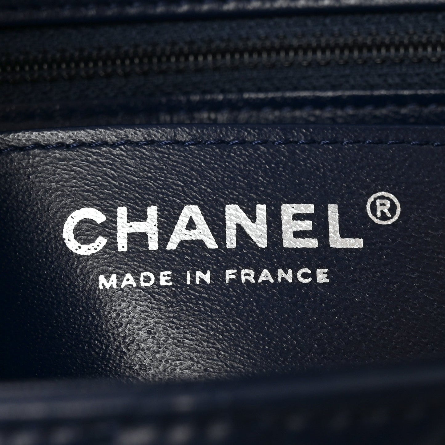 Lambskin Quilted Mini Square Flap Navy