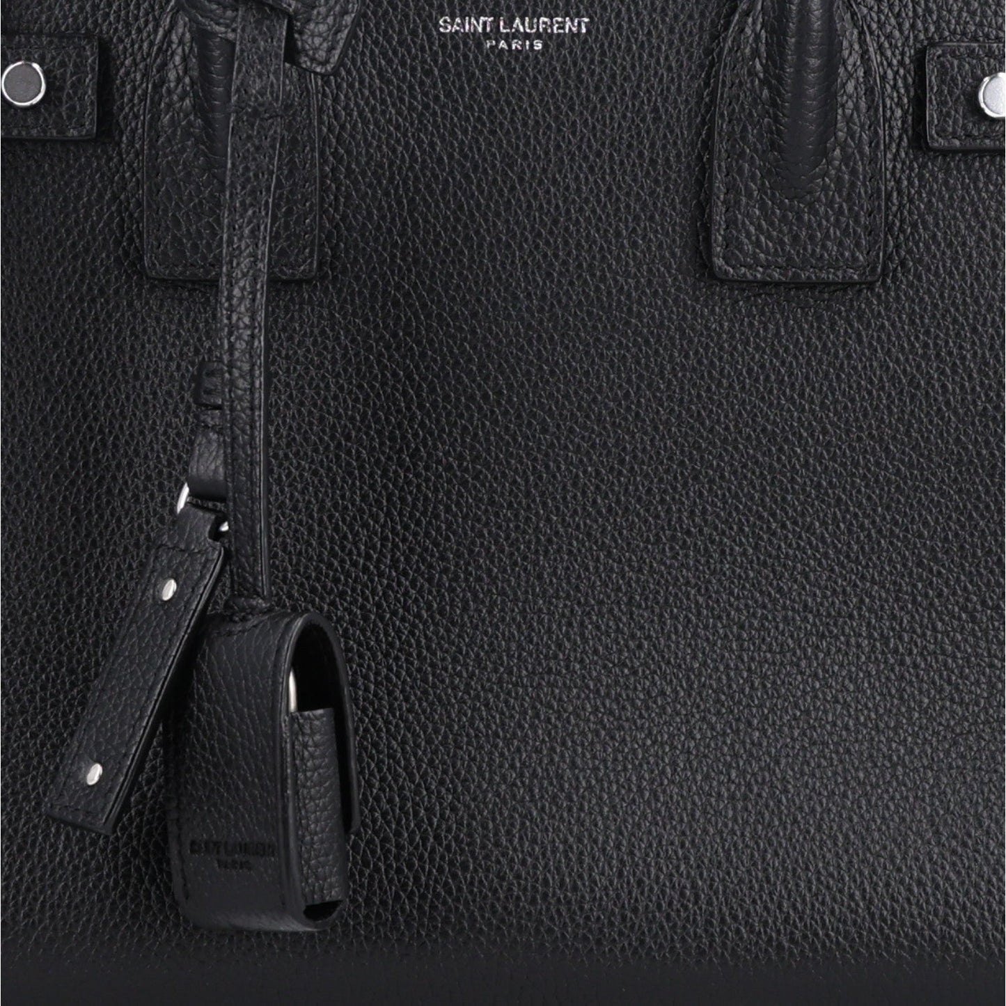 Grained Calfskin Baby Sac De Jour Souple Black