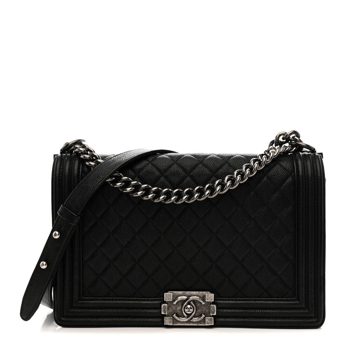 Caviar Quilted New Medium Boy Flap Black