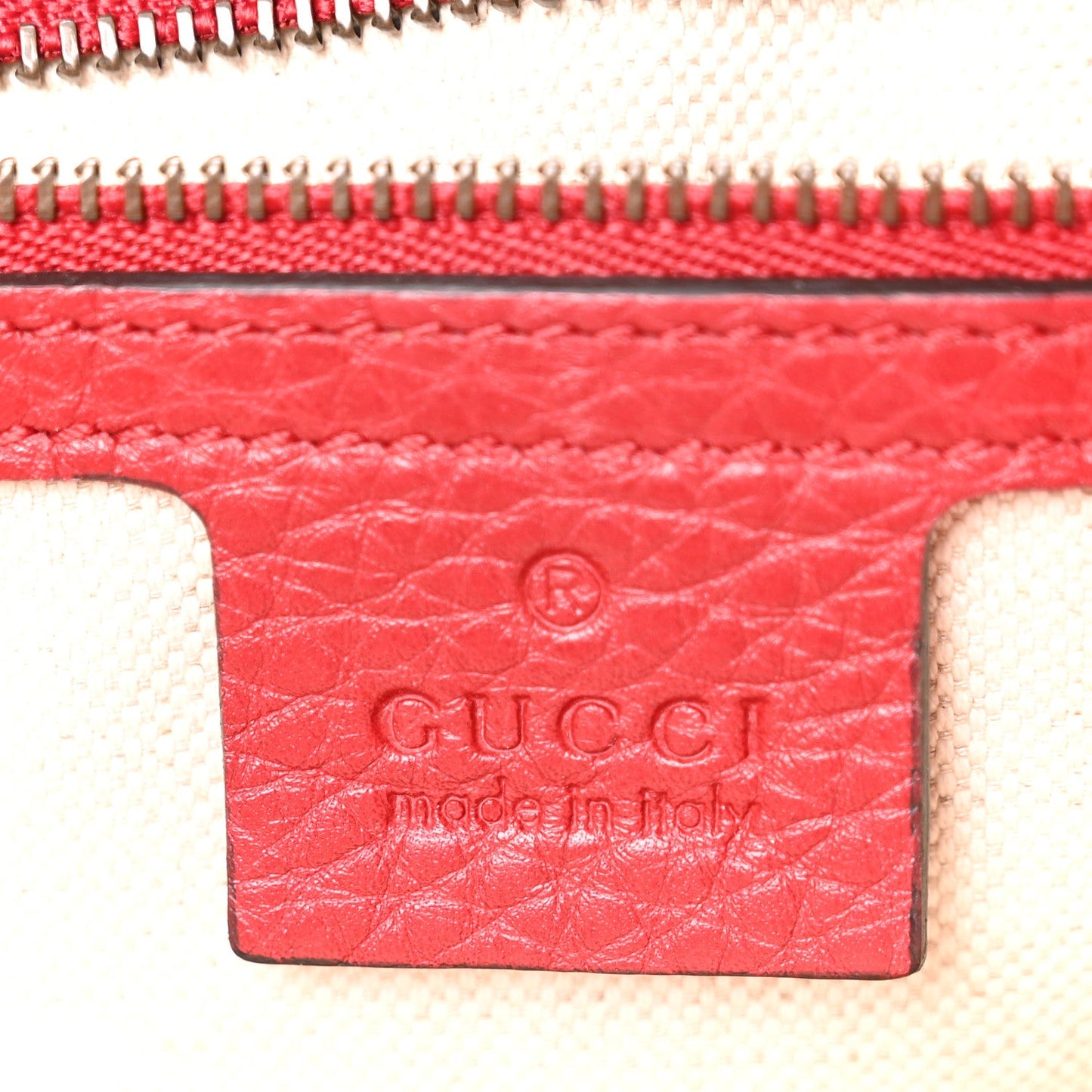 Cellarius Calfskin GG Marmont Shoulder Bag Vulcanic Red