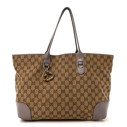 Monogram Large Heart Bit Charm Hobo Purple