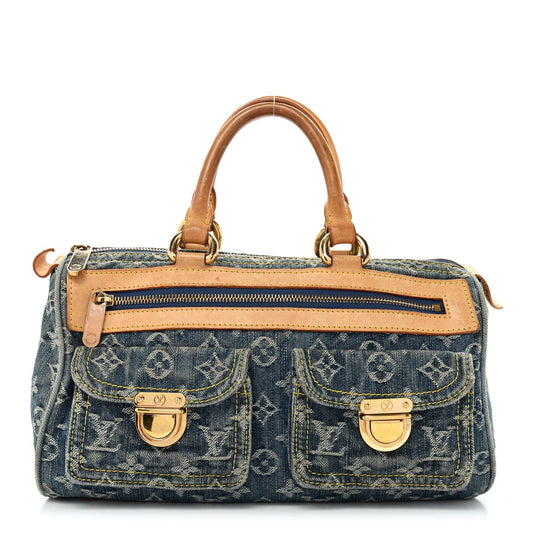 Monogram Denim Neo Speedy Blue