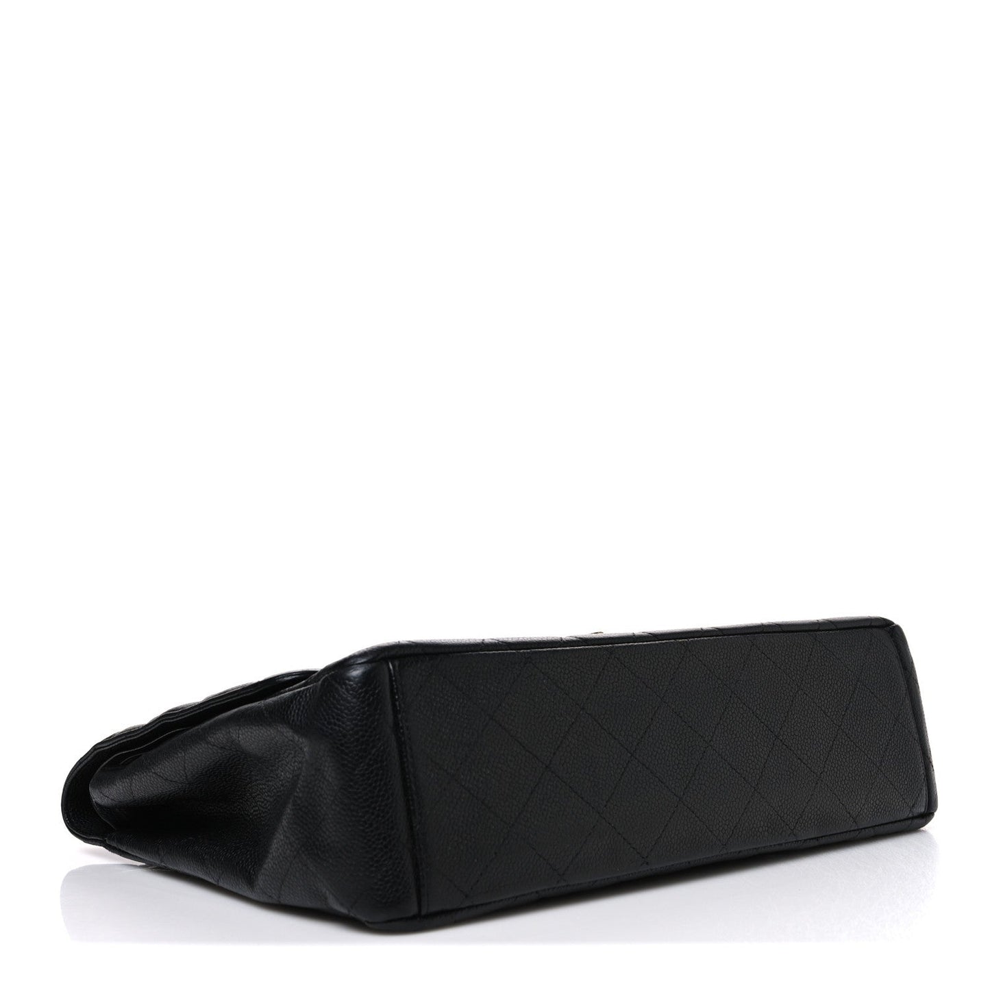 Caviar Quilted Maxi Double Flap Black