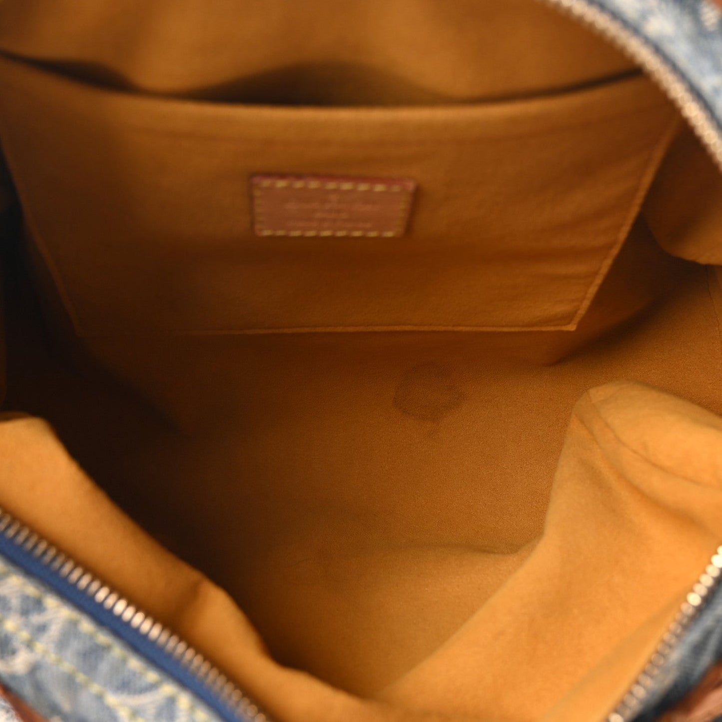 Monogram Denim Neo Speedy Blue