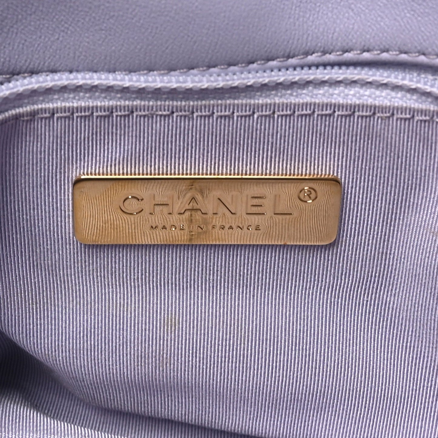 Lambskin Quilted Medium Chanel 19 Flap Light Purple