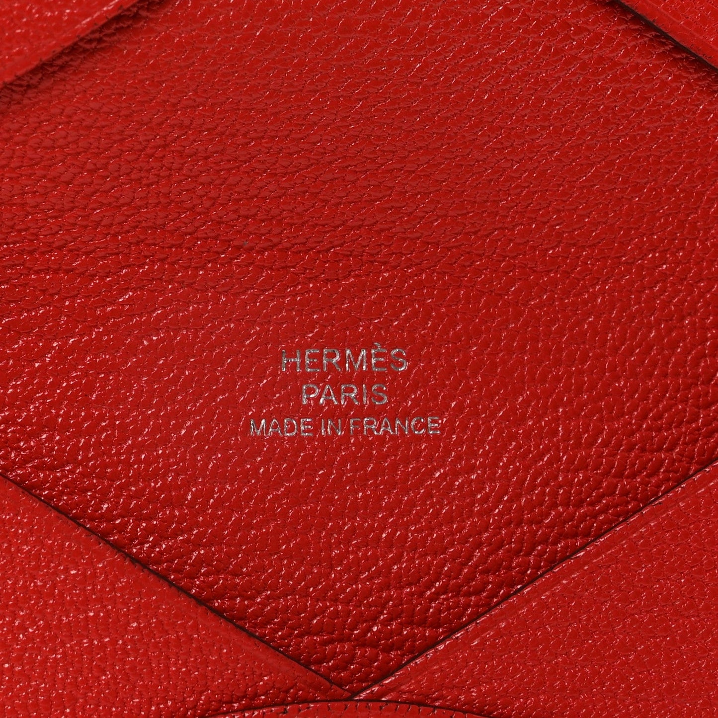 Chevre Mysore Calvi Card Case Rouge Tomate