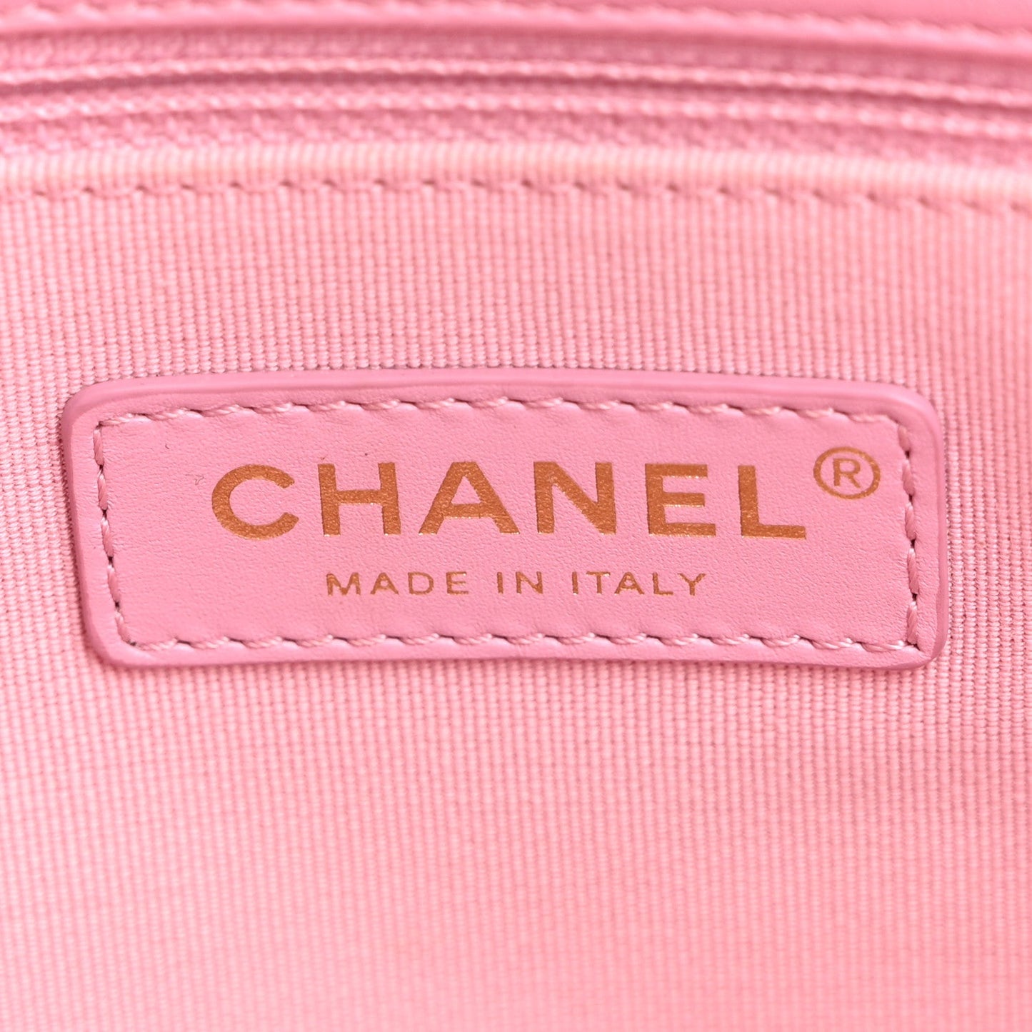 Lambskin Quilted Small Lacquered Chain Flap Pink