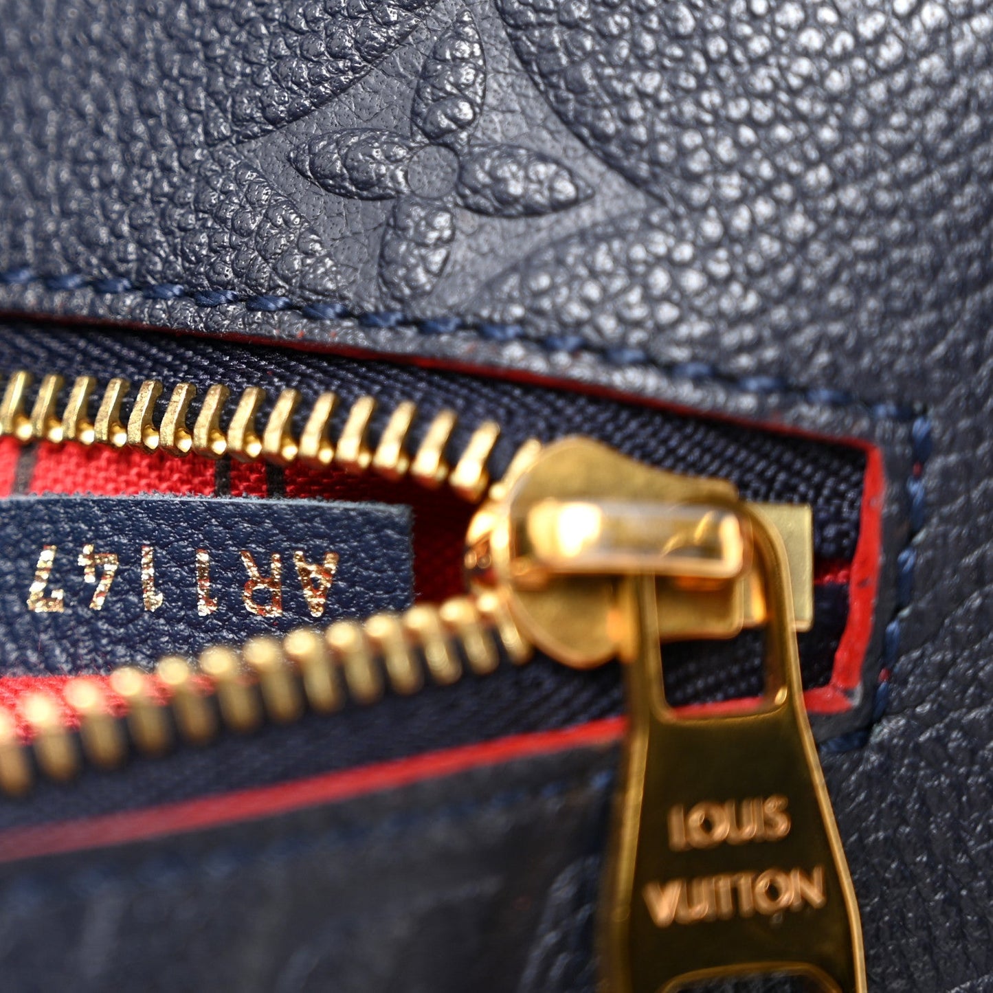 Empreinte Pochette Metis Marine Rouge